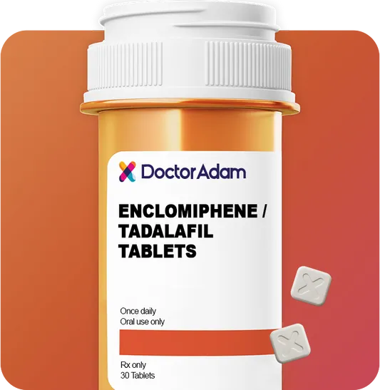 Enclomiphene 25mg | Tadalafil 5mg Daily ED Support | DoctorAdam
