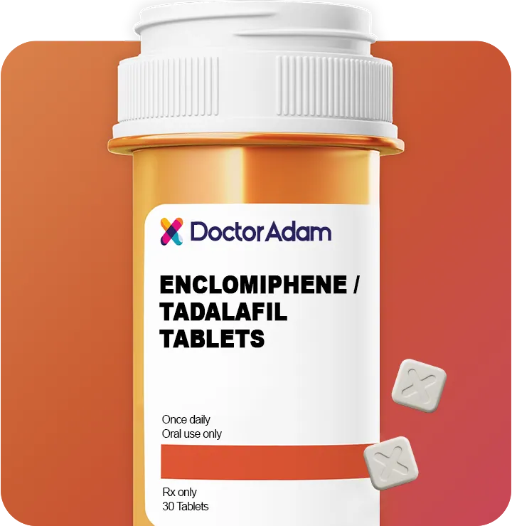 Enclomiphene 12.5mg | Tadalafil 5mg Daily ED Support | DoctorAdam