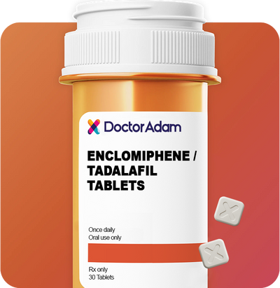 Enclomiphene 12.5mg | Tadalafil 5mg Daily ED Support | DoctorAdam