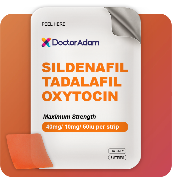 Sildenafil 22mg / Tadalafil 8mg / Oxytocin 50iu Film - 8 Strip Pack
