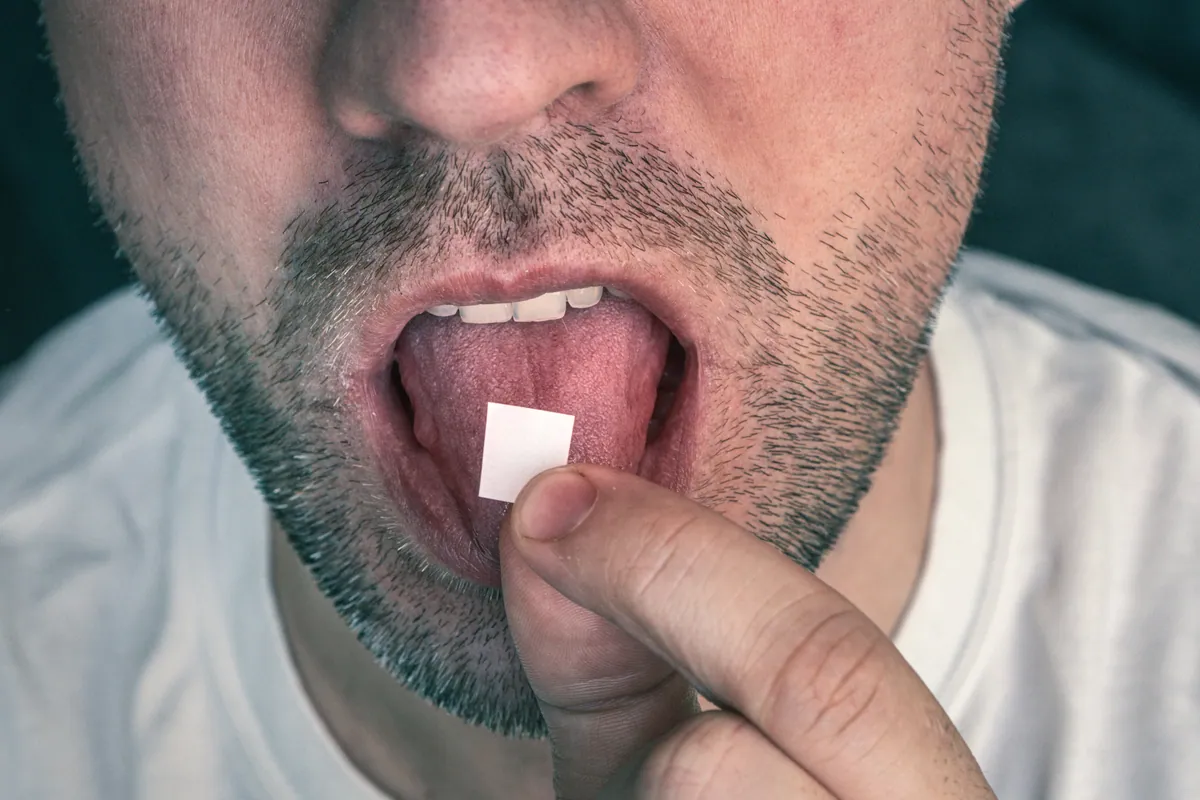 Place on the tongue