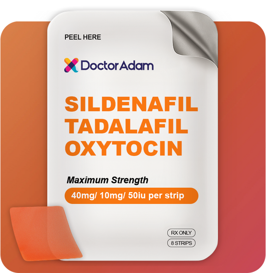 Sildenafil 40mg / Tadalafil 10mg / Oxytocin 50iu Film -- 8 Strip Pack